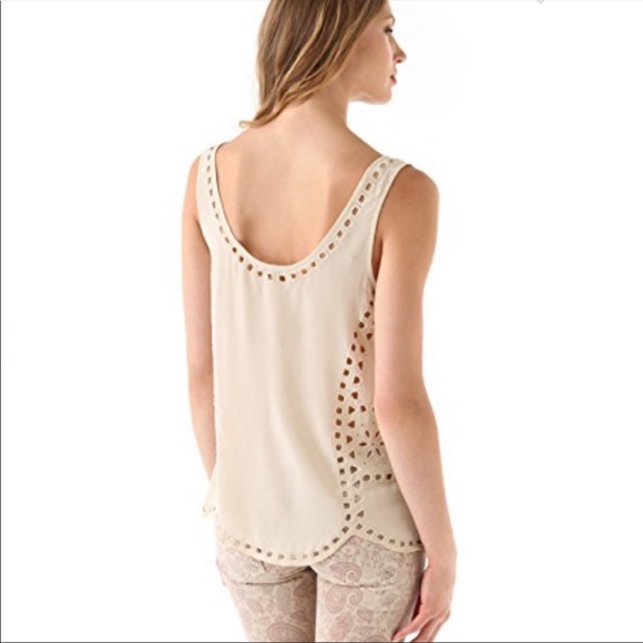 Joie Embellished Beaded Silk Top Sz Small - Picture 2 of 2